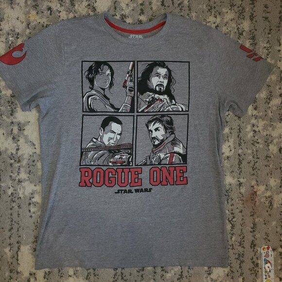 STAR WARS Rogue One Grey T-Shirt Size M - Picture 1 of 5
